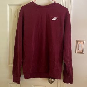 Burgundy Nike Crewneck